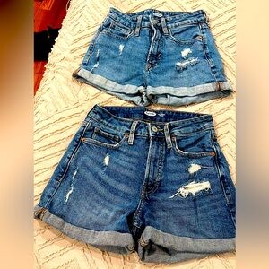 Old Navy OG High Waisted Jean Shorts- Size 0